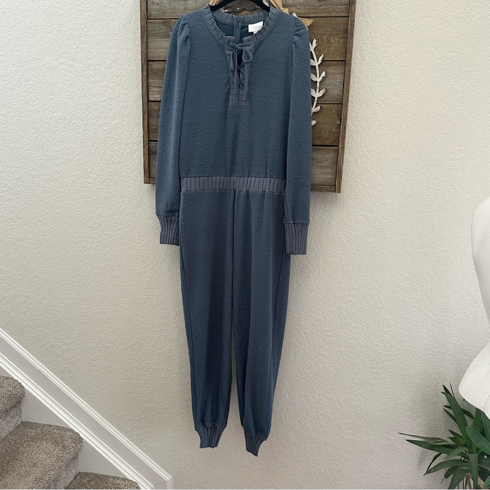 Anthropologie Sundays Blue Jumpsuit ladies M NWT - Picture 2 of 8